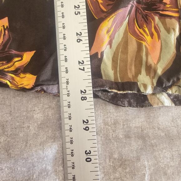 Volcom Mens Hawaiian Style Marble Floral Short Sleeve Shirt Size Large - Picture 4 of 5